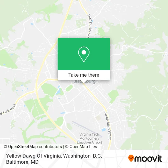 Yellow Dawg Of Virginia map