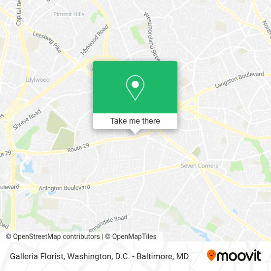 Galleria Florist map