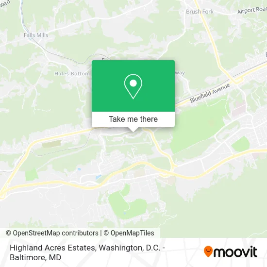 Highland Acres Estates map