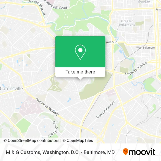M & G Customs map