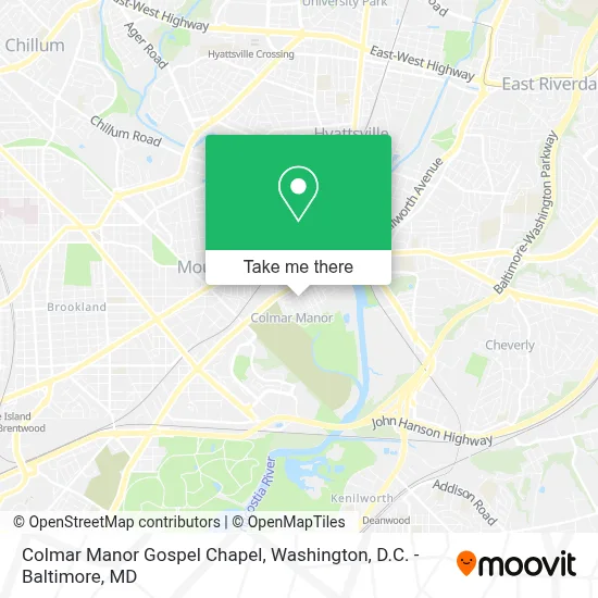 Colmar Manor Gospel Chapel map
