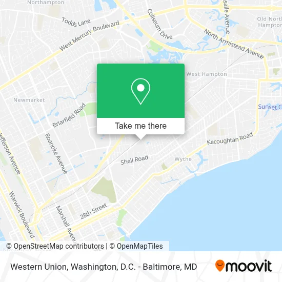 Western Union map