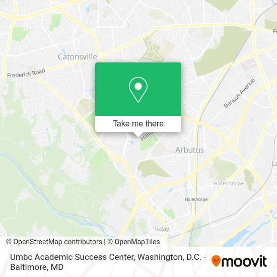 Umbc Academic Success Center map