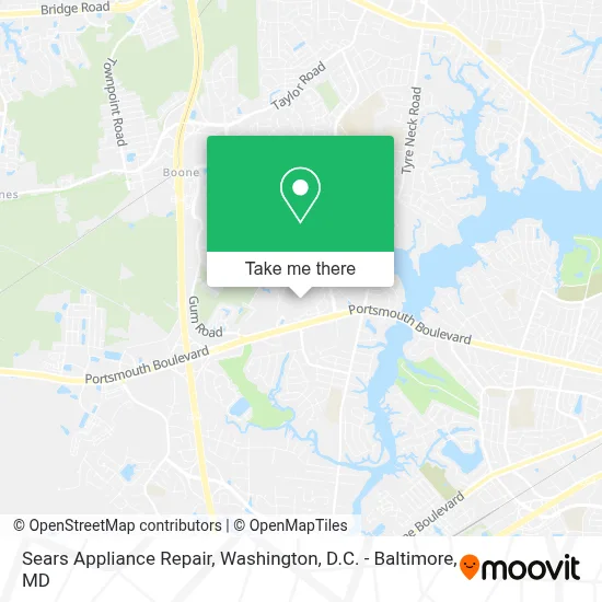 Sears Appliance Repair map
