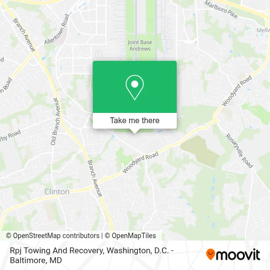 Rpj Towing And Recovery map