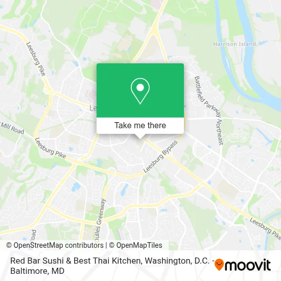 Red Bar Sushi & Best Thai Kitchen map
