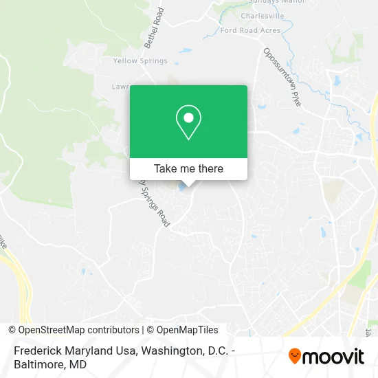 Frederick Maryland Usa map