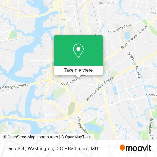 Taco Bell map