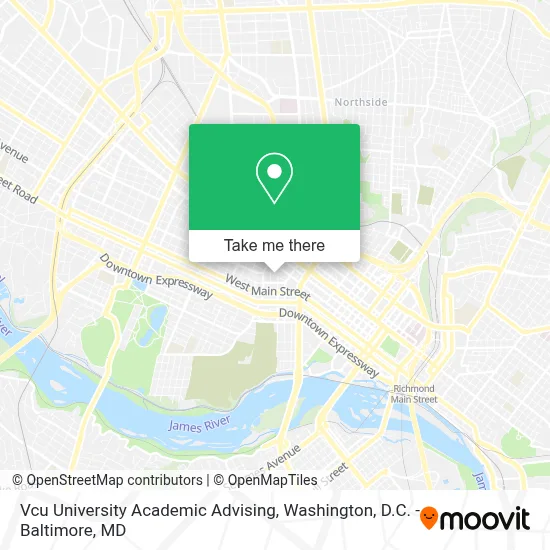 Vcu University Academic Advising map