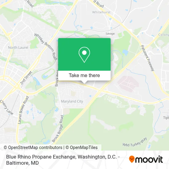 Blue Rhino Propane Exchange map
