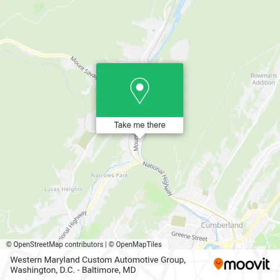 Western Maryland Custom Automotive Group map