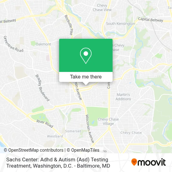 Sachs Center: Adhd & Autism (Asd) Testing Treatment map