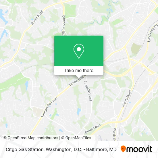 Citgo Gas Station map
