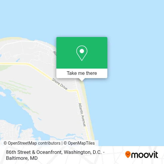 86th Street & Oceanfront map