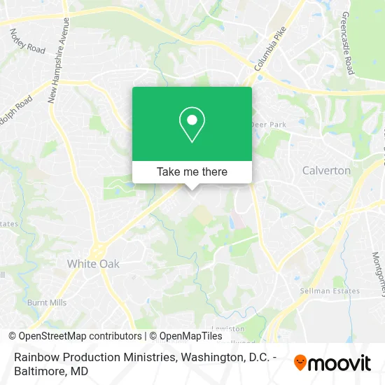 Rainbow Production Ministries map