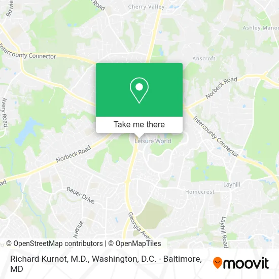 Richard Kurnot, M.D. map