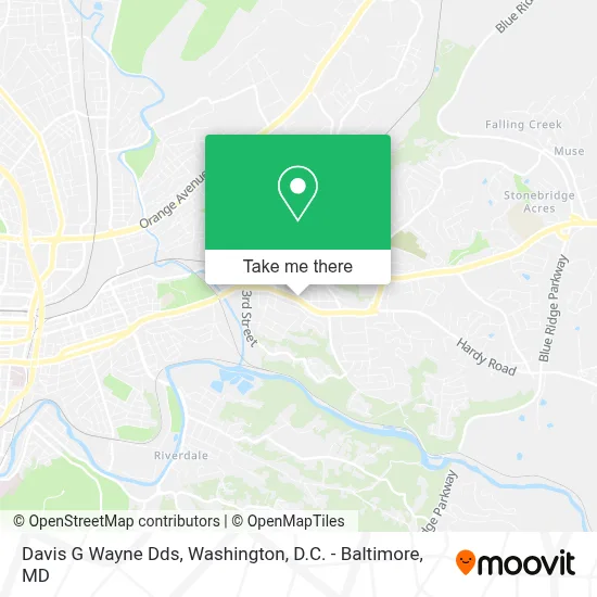 Davis G Wayne Dds map