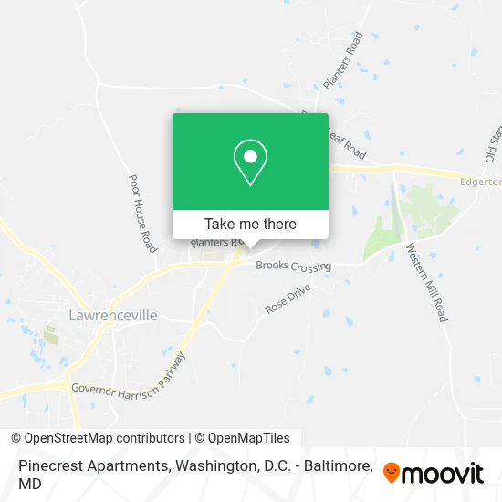 Pinecrest Apartments map