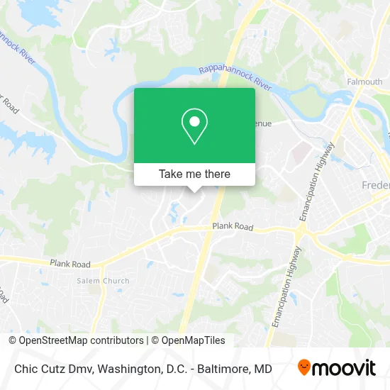 Chic Cutz Dmv map