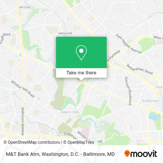 M&T Bank Atm map