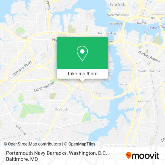 Portsmouth Navy Barracks map