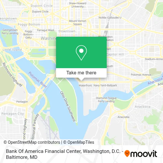 Bank Of America Financial Center map