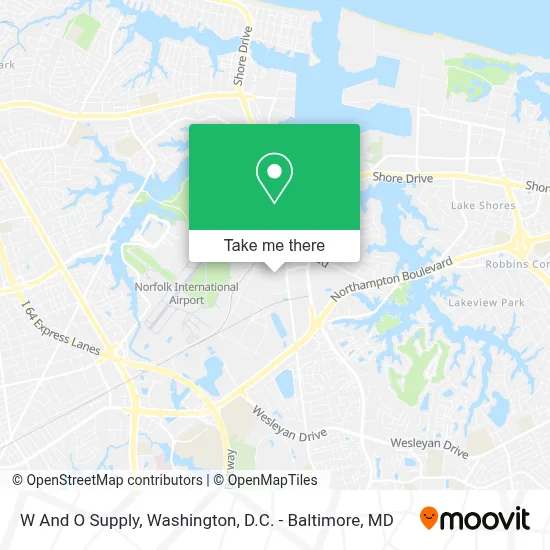 W And O Supply map