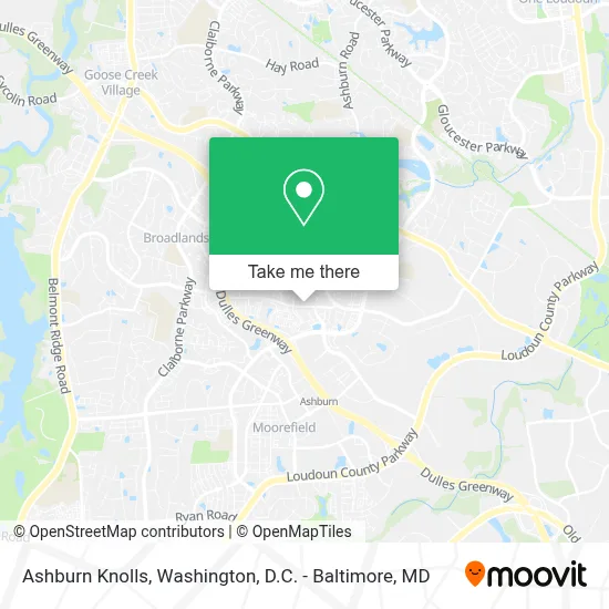 Ashburn Knolls map