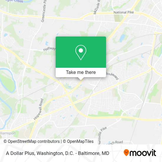 A Dollar Plus map