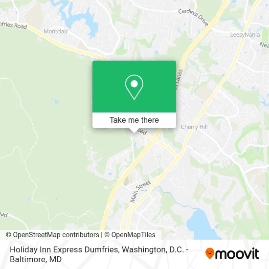 Holiday Inn Express Dumfries map