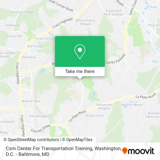 Csm Center For Transportation Training map
