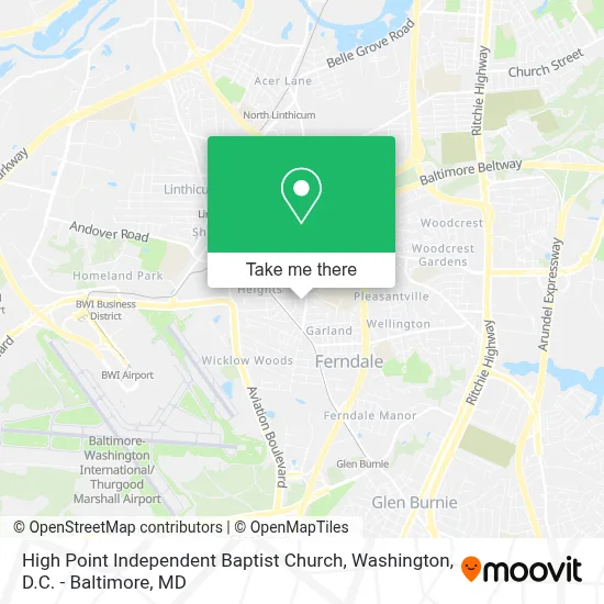 High Point Independent Baptist Church map