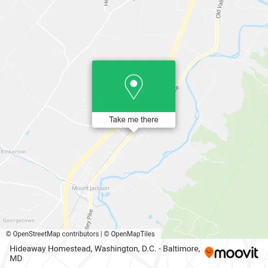 Hideaway Homestead map