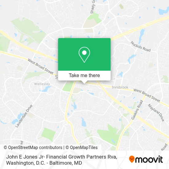 John E Jones Jr- Financial Growth Partners Rva map