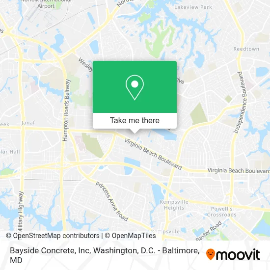 Bayside Concrete, Inc map
