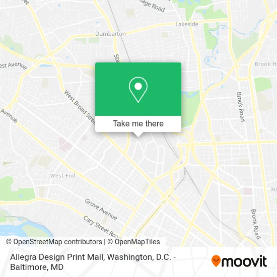 Allegra Design Print Mail map