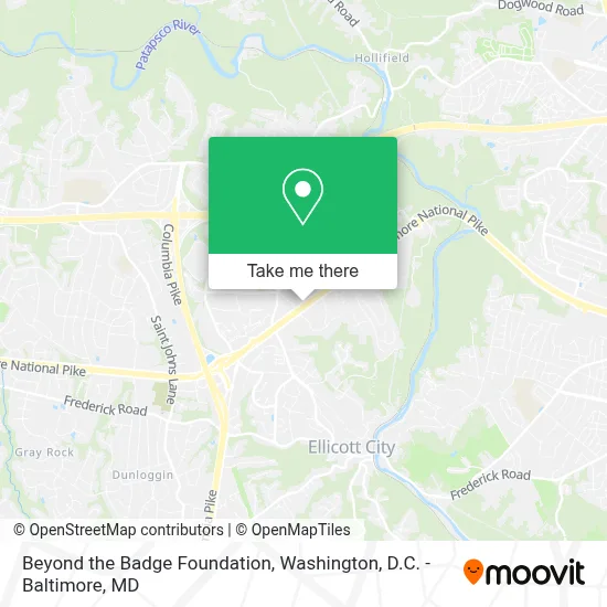 Beyond the Badge Foundation map