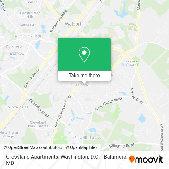 Crossland Apartments map