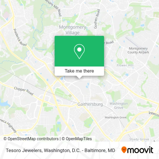 Tesoro Jewelers map