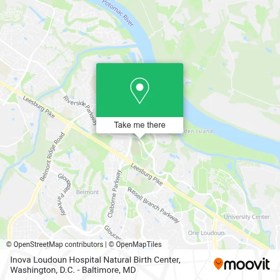 Inova Loudoun Hospital Natural Birth Center map