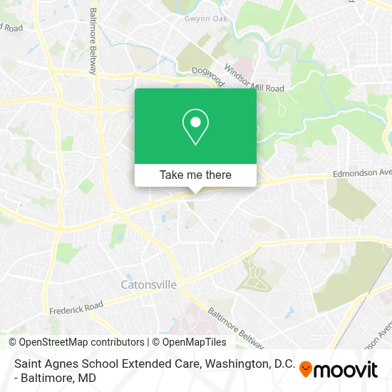 Saint Agnes School Extended Care map