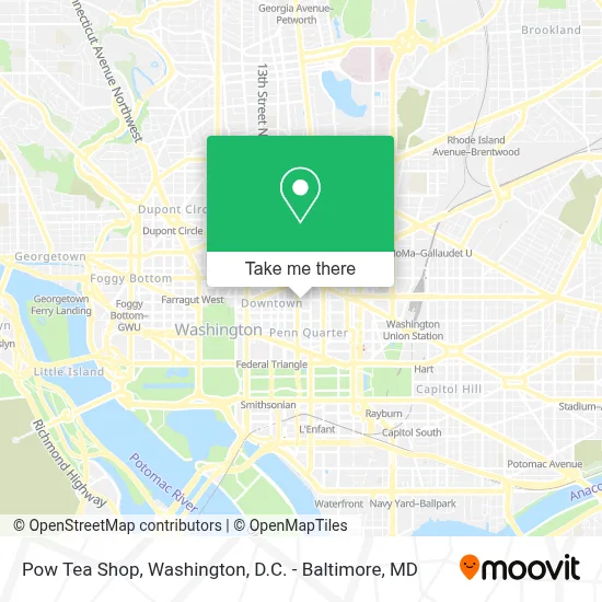 Pow Tea Shop map