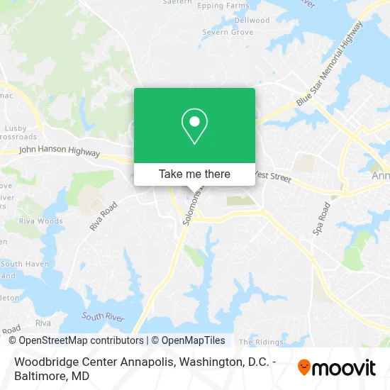 Woodbridge Center Annapolis map
