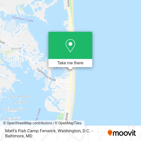 Matt's Fish Camp Fenwick map
