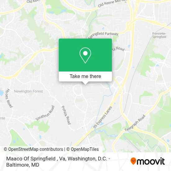 Maaco Of Springfield , Va map