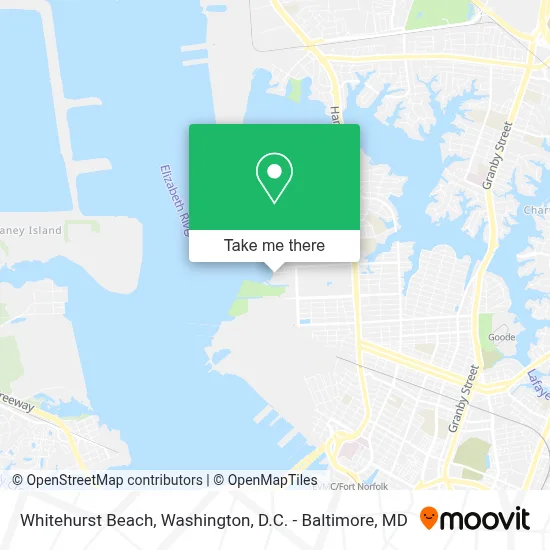 Whitehurst Beach map