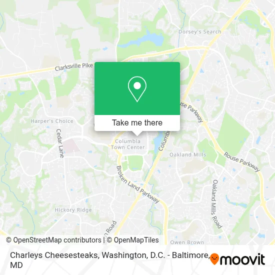 Charleys Cheesesteaks map