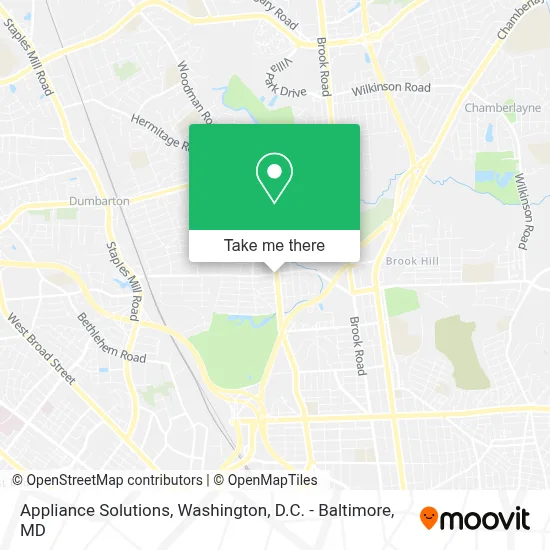 Appliance Solutions map