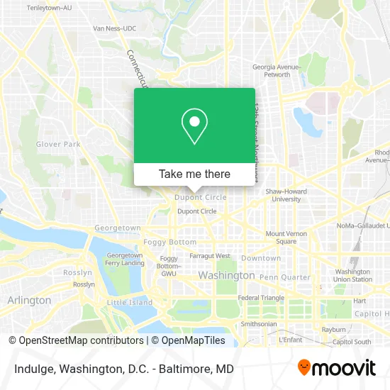Indulge map