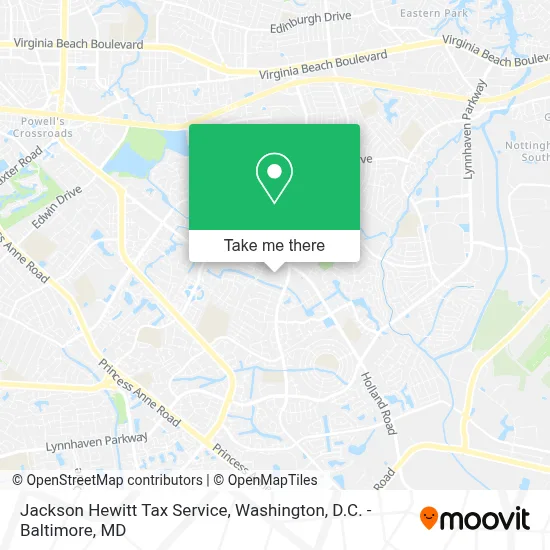 Jackson Hewitt Tax Service map